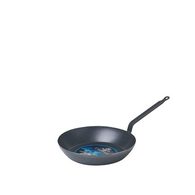 Τηγάνι Αντικολλητικό Ατσάλινο Φ24xΥ4.8cm Με Σιδερένιο Χέρι Με 1-1.5mm Πάχος Blue Steel de Buyer