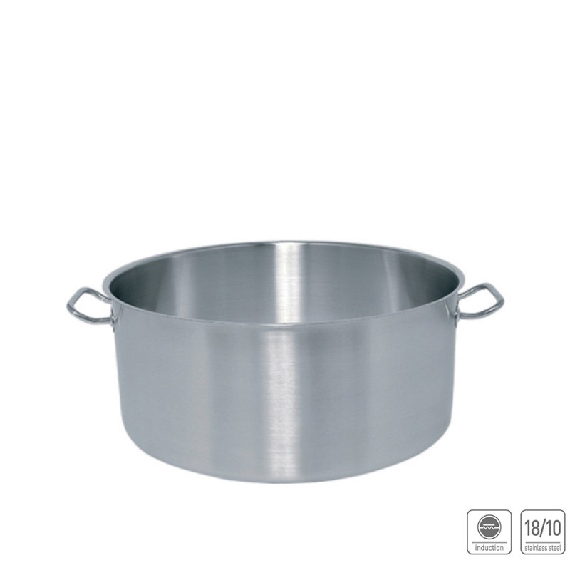 Ημίχυτρα Ανοξείδωτη 18/10 30lt Φ44xΥ20cm Επαγωγική Mega