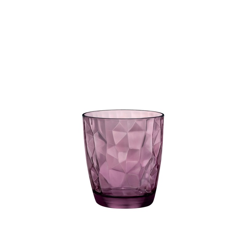 Ποτήρι Νερού 300ml Φ8.4xΥ9.3cm Rock Purple Diamond Bormioli Rocco