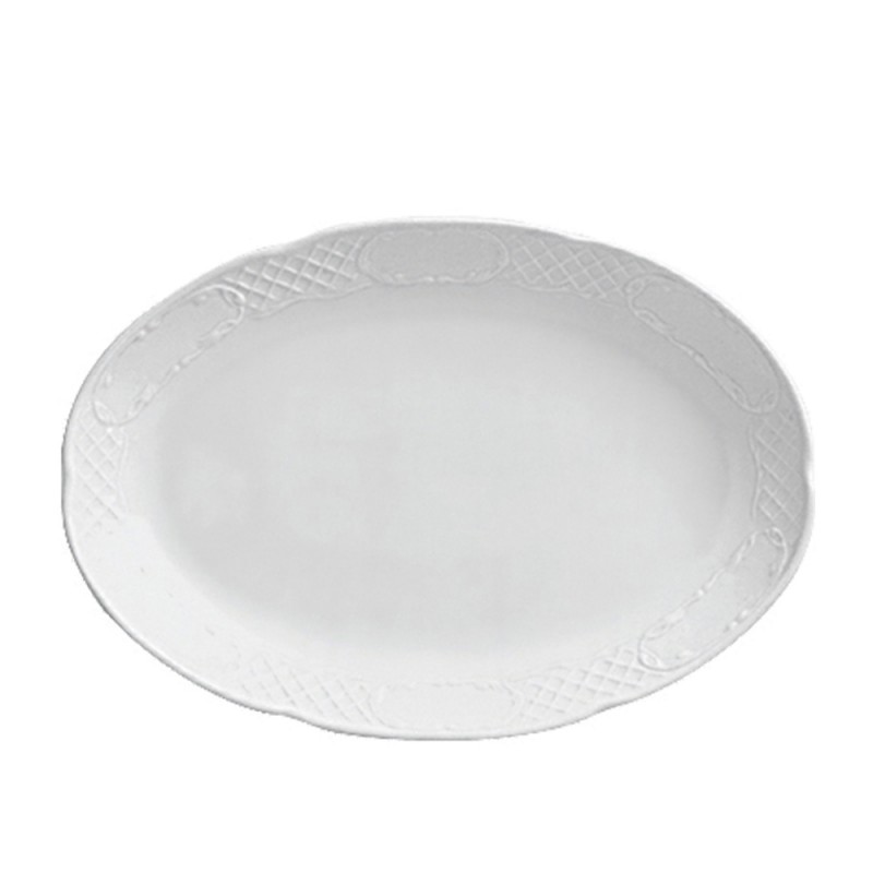 Πιατέλα Οβάλ Πορσελάνινη Μ32xΠ23cm Λευκή Flora Gural Porselen Πιατέλα Οβάλ Πορσελάνινη Μ32xΠ23cm Λευκή Flora Gural Porselen