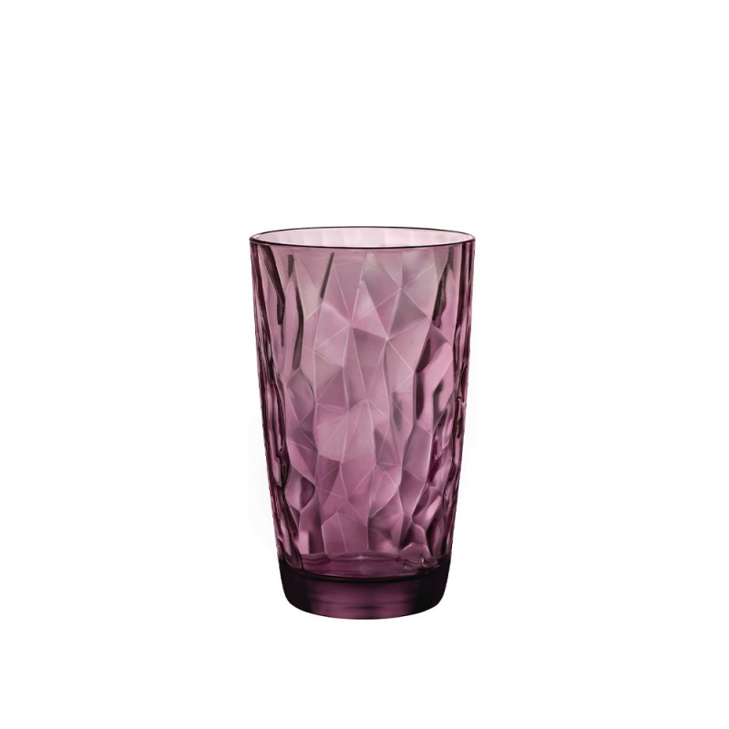 Ποτήρι Χυμού-Cooler 470ml Φ8.6xΥ14.4cm Rock Purple Diamond Bormioli Rocco Ποτήρι Χυμού-Cooler 470ml Φ8.6xΥ14.4cm Rock Purple Diamond Bormioli Rocco