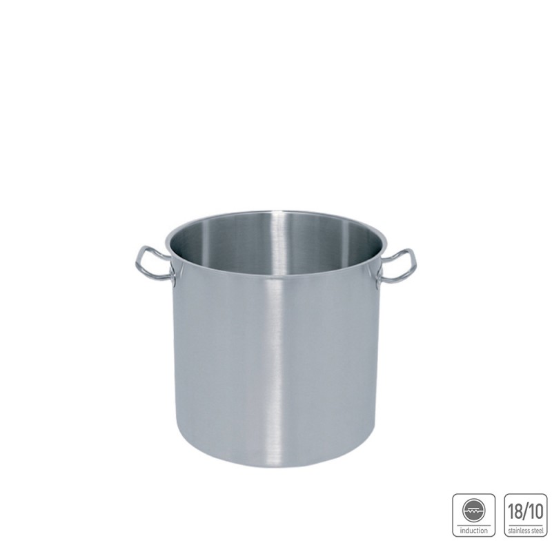 Μαρμίτα Κοντή Ανοξείδωτη 18/10 14lt Φ28xΥ23cm Επαγωγική Mega
