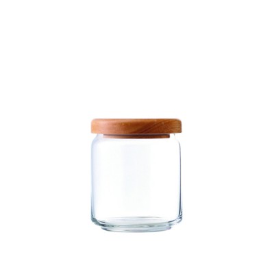 Βάζο Αποθήκευσης Κυλινδρικό Γυάλινο 0.5lt Με Ξύλινο Καπάκι Ocean Βάζο Αποθήκευσης Κυλινδρικό Γυάλινο 0.5lt Με Ξύλινο Καπάκι Ocean