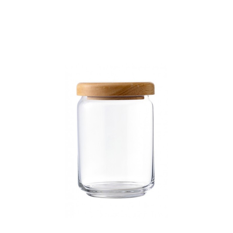 Βάζο Αποθήκευσης Κυλινδρικό Γυάλινο 0.75lt Με Ξύλινο Καπάκι Ocean Βάζο Αποθήκευσης Κυλινδρικό Γυάλινο 0.75lt Με Ξύλινο Καπάκι Ocean