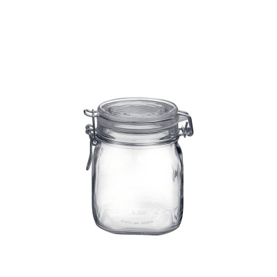 Βάζο Αποθήκευσης Κυλινδρικό Γυάλινο 0.75lt Fido Bormioli Rocco