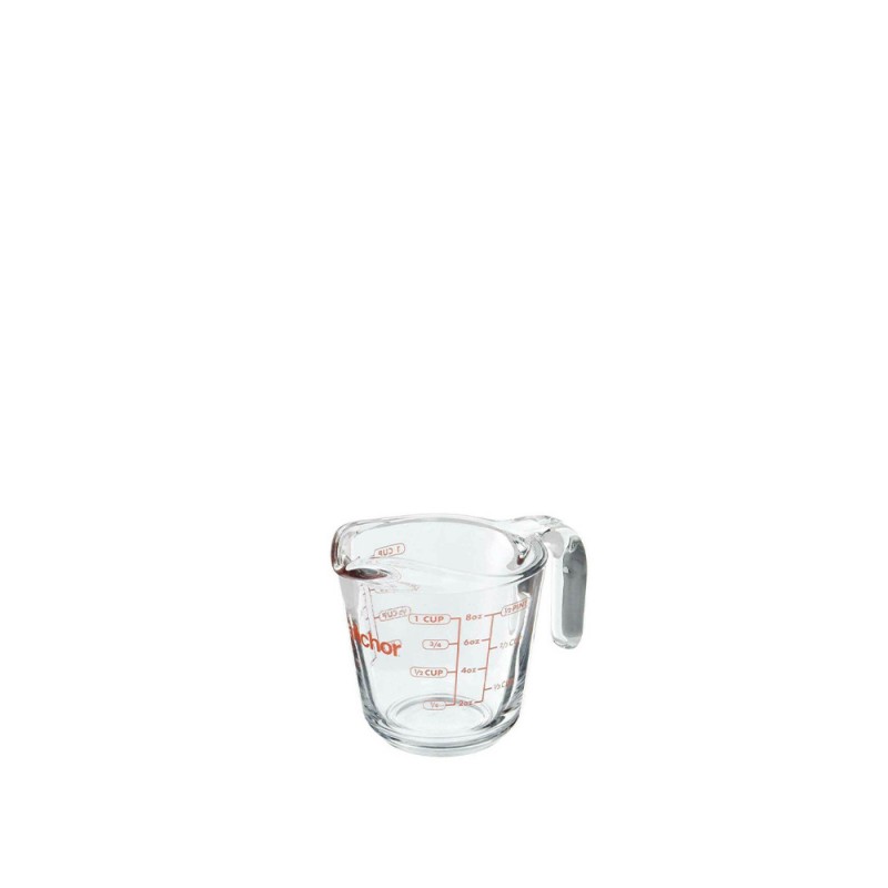 Κανάτα Μεζούρα Πυρίμαχη Γυάλινη 0.25lt 8oz Anchor