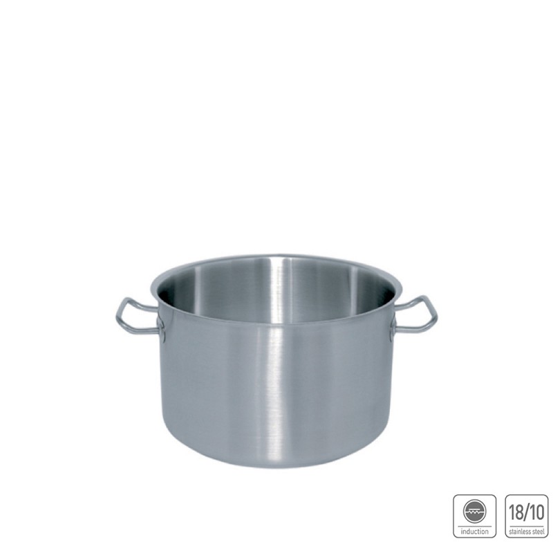 Χύτρα Βαθιά Ανοξείδωτη 18/10 10lt Φ28xΥ17cm Επαγωγική Mega