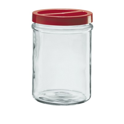 Βάζο Αποθήκευσης Κυλινδρικό Γυάλινο 3.5lt Φ17xΥ20cm Με Βιδωτό Καπάκι Ortes Borgonovo