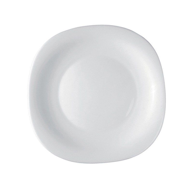 Πιάτο Ρηχό Τετράγωνο Οπαλίνα Μ27xΠ27cm Λευκό Parma Bormioli Rocco