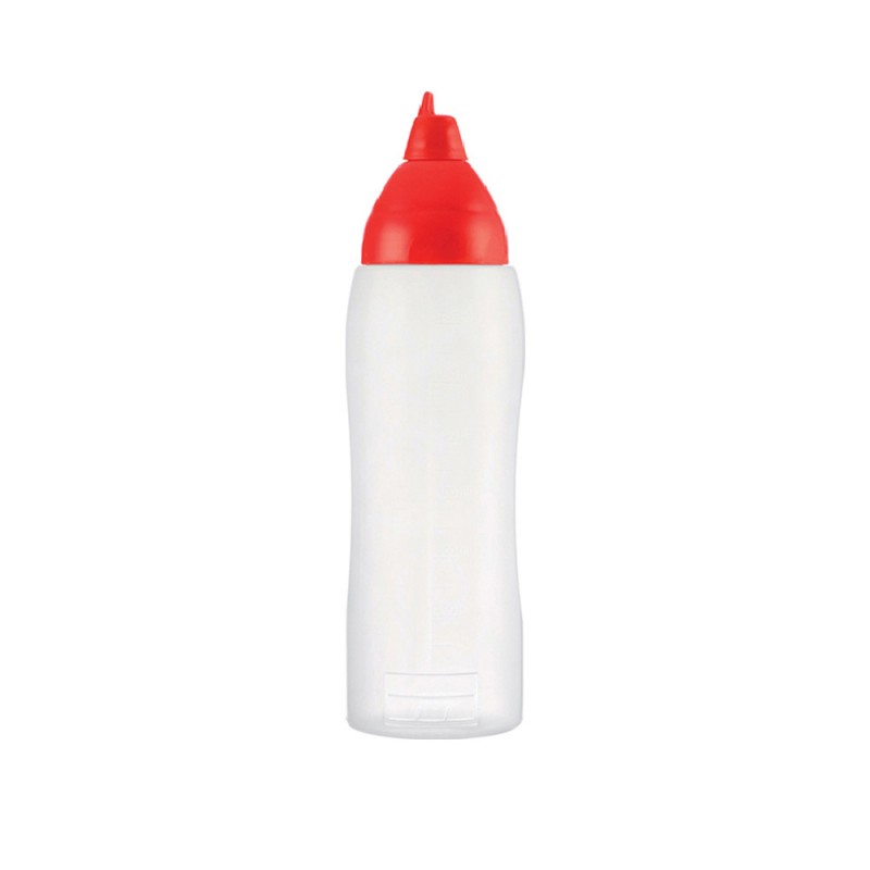 Μπιμπερό Κουζίνας PE 1000ml Κόκκινο Με Βαλβίδα Non-drip Araven