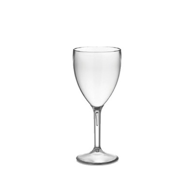 Ποτήρι Κρασιού PC 320ml Φ8xΥ17cm Πισίνας Διάφανο