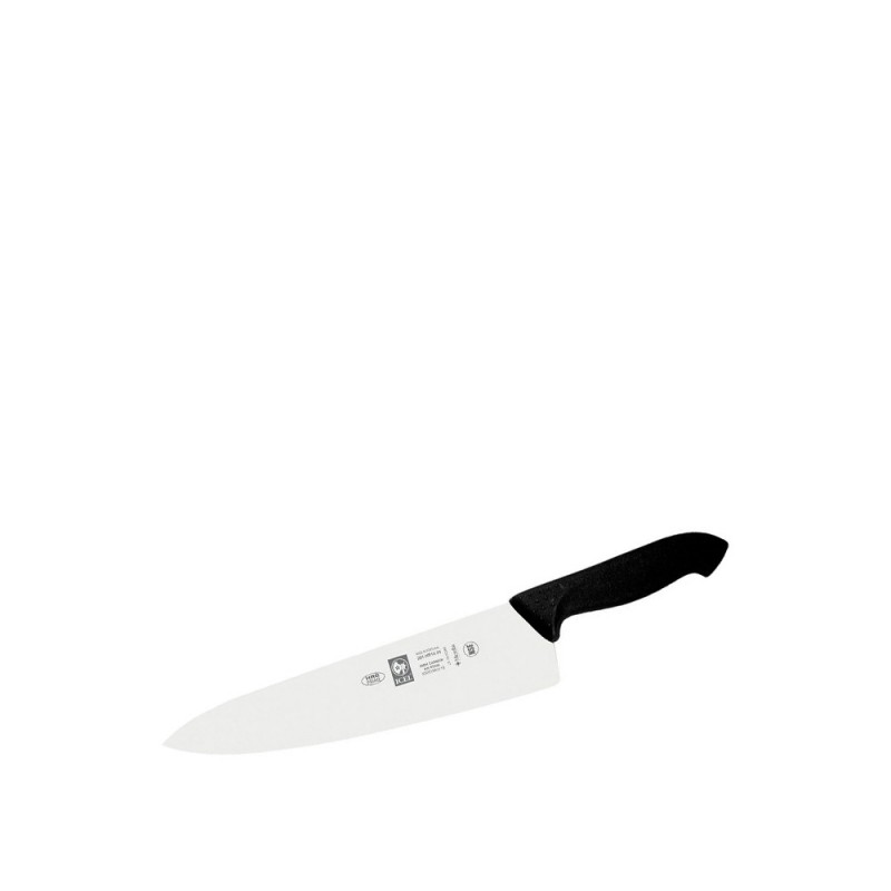 Μαχαίρι Chef Ίσιο Ανοξείδωτη Λάμα Μ18cm Με Μαύρη Αντιβακτηριακή Λαβή Horeca Icel
