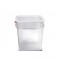 Δοχείο Τροφίμων Μεζούρα PC 18lt Μ28.5xΠ28.5xΥ32cm Με Καπάκι Araven