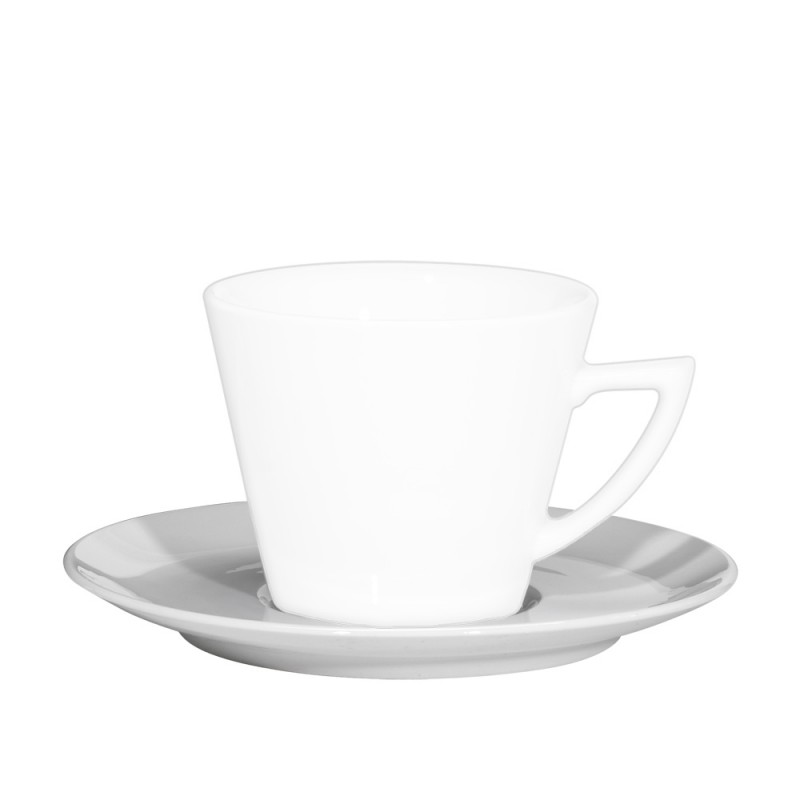 Πιάτο Cappuccino/Τσαγιού Στρογγυλό Πορσελάνινο Λευκό Tronconic md.225