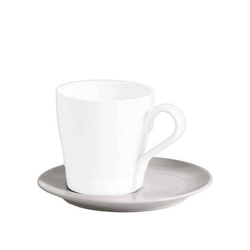 Πιάτο Cappuccino/Τσαγιού Έκκεντρο Πορσελάνινο Λευκό md.204