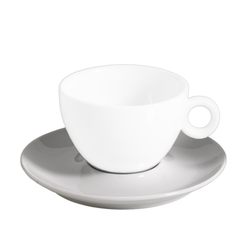 Πιάτο Cappuccino/Τσαγιού Στρογγυλό Πορσελάνινο Λευκό Inglazed md.482/3
