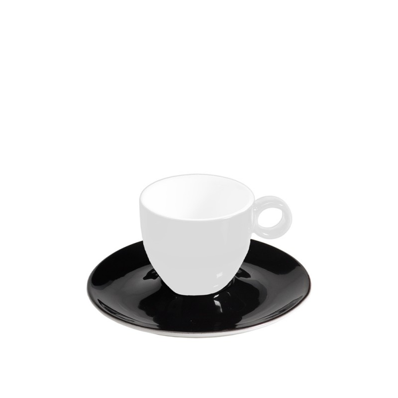 Πιάτο Espresso/Ελληνικού Στρογγυλό Πορσελάνινο Μαύρο Inglazed md.482/1MAYRO