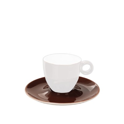 Πιάτο Espresso/Ελληνικού Στρογγυλό Πορσελάνινο Καφέ Inglazed md.482/1KAFE Πιάτο Espresso/Ελληνικού Στρογγυλό Πορσελάνινο Καφέ Inglazed md.482/1KAFE