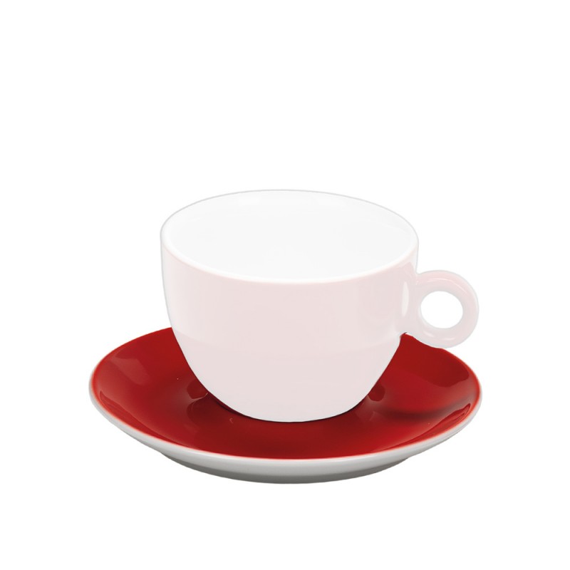 Πιάτο Cappuccino/Τσαγιού Στρογγυλό Πορσελάνινο Κόκκινο Inglazed md.482/2KOK