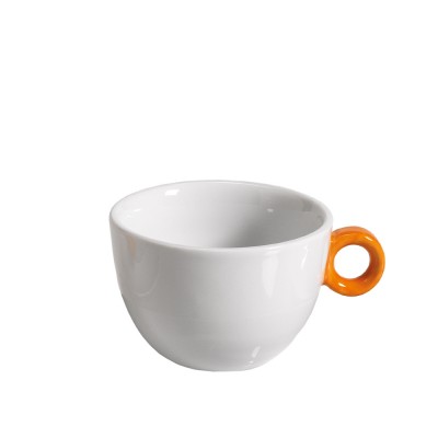Φλιτζάνι Cappuccino/Τσαγιού Πορσελάνινο 210ml Λευκό Με Πορτοκαλί Χερούλι Inglazed md.482/2XERPORT Φλιτζάνι Cappuccino/Τσαγιού Πορσελάνινο 210ml Λευκό Με Πορτοκαλί Χερούλι Inglazed md.482/2XERPORT