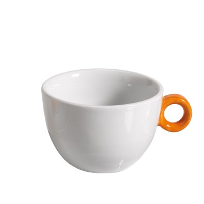 Φλιτζάνι Cappuccino/Τσαγιού Πορσελάνινο 315ml Λευκό Με Πορτοκαλί Χερούλι Inglazed md.482/3XERPORT Φλιτζάνι Cappuccino/Τσαγιού Πορσελάνινο 315ml Λευκό Με Πορτοκαλί Χερούλι Inglazed md.482/3XERPORT