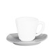 Πιάτο Cappuccino/Τσαγιού Τριγωνικό Πορσελάνινο Μ16cm Λευκό Africa md.TRIGTS