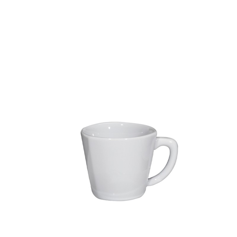 Φλιτζάνι Espresso/Ελληνικού Τριγωνικό Πορσελάνινο 90ml Λευκό Africa md.TPIGKA