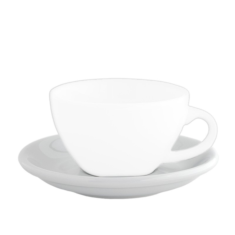 Πιάτο Cappuccino/Τσαγιού Στρογγυλό Πορσελάνινο Λευκό md.233