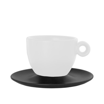 Πιάτο Cappuccino/Τσαγιού Στρογγυλό Πορσελάνινο Μαύρο Ματ md.482/2MAYMAT Πιάτο Cappuccino/Τσαγιού Στρογγυλό Πορσελάνινο Μαύρο Ματ md.482/2MAYMAT