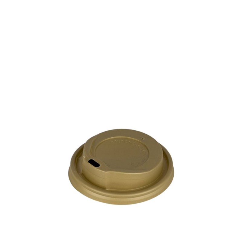 Καπάκι Πιπίλα American Style PET Φ9cm Χρυσό Για Ποτήρια 12-16oz 100Τμχ