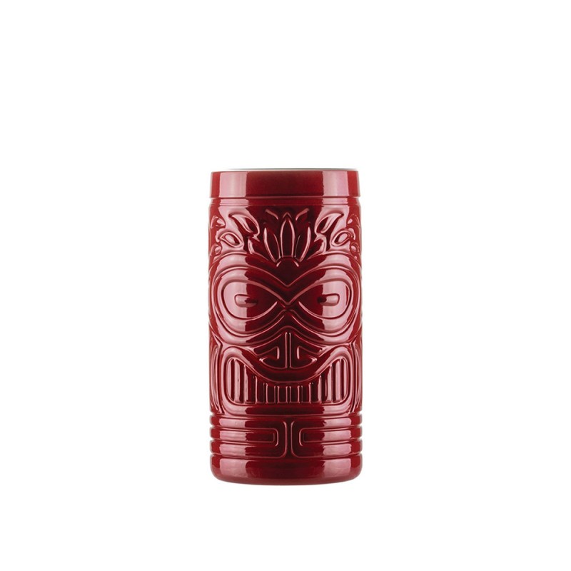 Ποτήρι Tiki Γυάλινο 500ml Φ7.43xΥ15cm Red Opaque White Fiji Uniglass 30410CF204 Ποτήρι Tiki Γυάλινο 500ml Φ7.43xΥ15cm Red Opaque White Fiji Uniglass 30410CF204