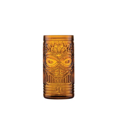 Ποτήρι Tiki Γυάλινο 500ml Φ7.43xΥ15cm Olive Brown Fiji Uniglass 30410CF029 Ποτήρι Tiki Γυάλινο 500ml Φ7.43xΥ15cm Olive Brown Fiji Uniglass 30410CF029