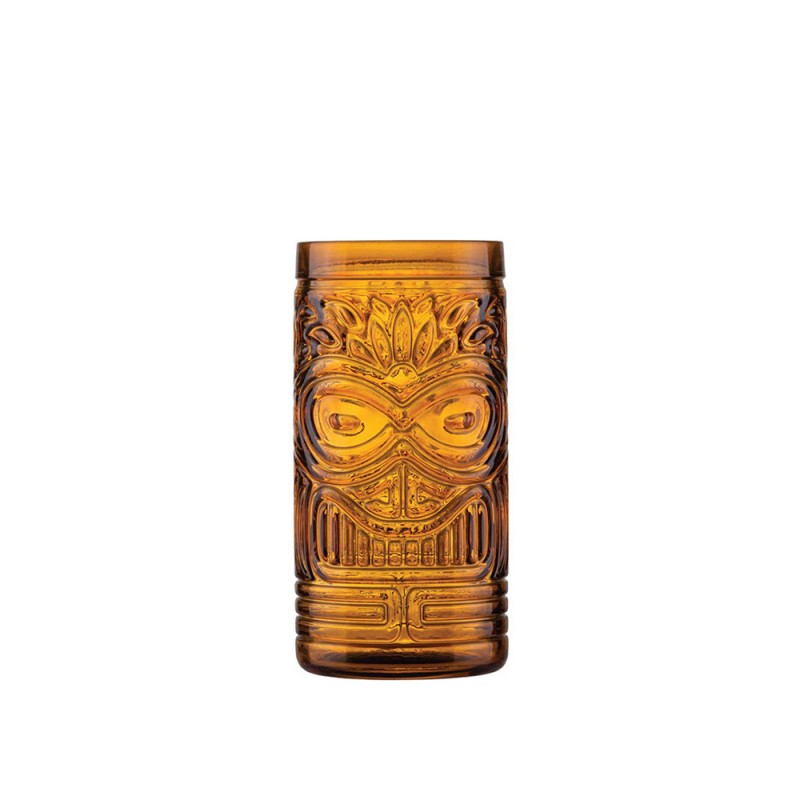Ποτήρι Tiki Γυάλινο 500ml Φ7.43xΥ15cm Olive Brown Fiji Uniglass 30410CF029