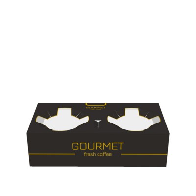 Θήκη Μεταφοράς Ποτηριών 2 Θέσεων Χάρτινη Gourmet 50Τμχ Θήκη Μεταφοράς Ποτηριών 2 Θέσεων Χάρτινη Gourmet 50Τμχ