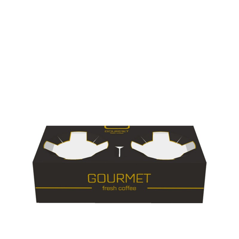Θήκη Μεταφοράς Ποτηριών 2 Θέσεων Χάρτινη Gourmet 50Τμχ Θήκη Μεταφοράς Ποτηριών 2 Θέσεων Χάρτινη Gourmet 50Τμχ
