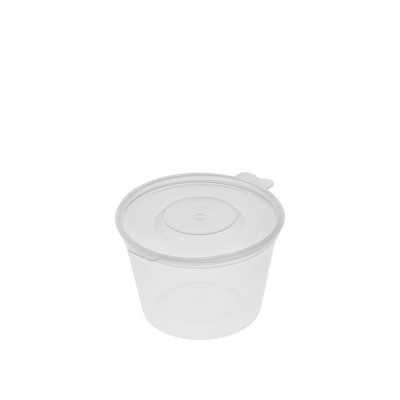 Σωσάκι PP 60ml 2oz Διάφανο Με Ενσωματωμένο Καπάκι 50Τμχ Σωσάκι PP 60ml 2oz Διάφανο Με Ενσωματωμένο Καπάκι 50Τμχ