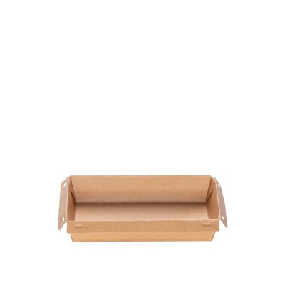Σκεύος Φαγητού Χάρτινο Κραφτ 500ml Μ17xΠ11xΥ4.5cm Με Καπάκι Pet Ασφαλείας 30Τμχ Σκεύος Φαγητού Χάρτινο Κραφτ 500ml Μ17xΠ11xΥ4.5cm Με Καπάκι Pet Ασφαλείας 30Τμχ