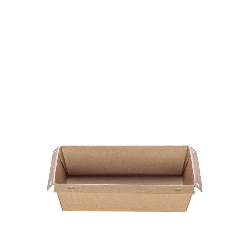 Σκεύος Φαγητού Χάρτινο Κραφτ 700ml Μ17xΠ13xΥ5.5cm Με Καπάκι Pet Ασφαλείας 25Τμχ Σκεύος Φαγητού Χάρτινο Κραφτ 700ml Μ17xΠ13xΥ5.5cm Με Καπάκι Pet Ασφαλείας 25Τμχ