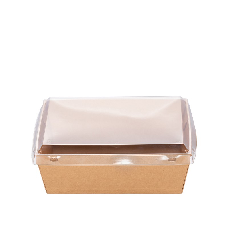 Σκεύος Φαγητού Χάρτινο Κραφτ 1500ml Μ20xΠ14xΥ8cm Με Καπάκι Pet Ασφαλείας 50Τμχ Σκεύος Φαγητού Χάρτινο Κραφτ 1500ml Μ20xΠ14xΥ8cm Με Καπάκι Pet Ασφαλείας 50Τμχ
