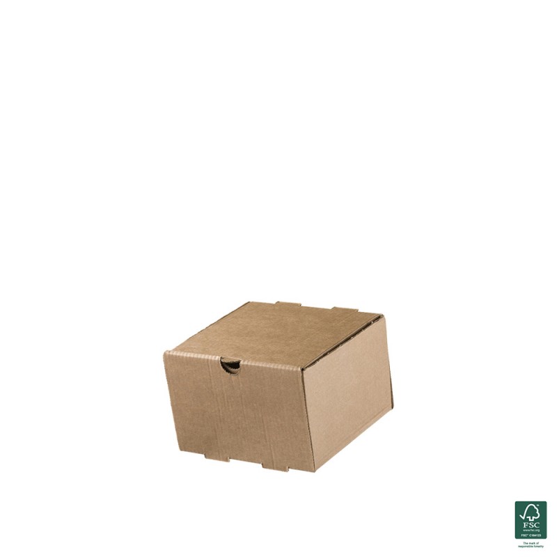 Κουτί Burger Τετράγωνο Χάρτινο Κραφτ Μ13xΠ13xΥ8.6cm Tessera 100Τμχ Κουτί Burger Τετράγωνο Χάρτινο Κραφτ Μ13xΠ13xΥ8.6cm Tessera 100Τμχ