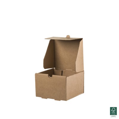 Κουτί Burger Τετράγωνο Χάρτινο Κραφτ Μ13xΠ13xΥ8.6cm Tessera 100Τμχ Κουτί Burger Τετράγωνο Χάρτινο Κραφτ Μ13xΠ13xΥ8.6cm Tessera 100Τμχ