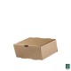 Κουτί Για Διπλό Burger Χάρτινο Κραφτ Μ22xΠ12xΥ9cm Tessera 100Τμχ