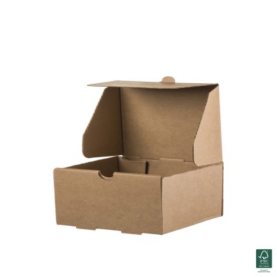Κουτί Για Διπλό Burger Χάρτινο Κραφτ Μ22xΠ12xΥ9cm Tessera 100Τμχ Κουτί Για Διπλό Burger Χάρτινο Κραφτ Μ22xΠ12xΥ9cm Tessera 100Τμχ