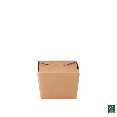 Κουτί Φάκελος Χάρτινο Κραφτ 1200ml Μ11xΠ10.5xΥ9cm Με Επίστρωση PE 25Τμχ