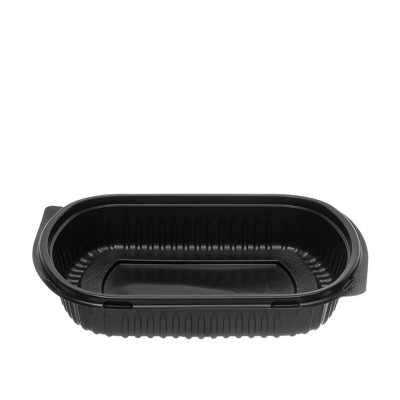 Σκεύος Φαγητού Για Μικροκύματα Οβάλ PP 1200ml Μ24.5xΠ20xΥ4.3cm Μαύρο Ripple Με Διάφανο Καπάκι Ν.129 50Τμχ Σκεύος Φαγητού Για Μικροκύματα Οβάλ PP 1200ml Μ24.5xΠ20xΥ4.3cm Μαύρο Ripple Με Διάφανο Καπάκι Ν.129 50Τμχ