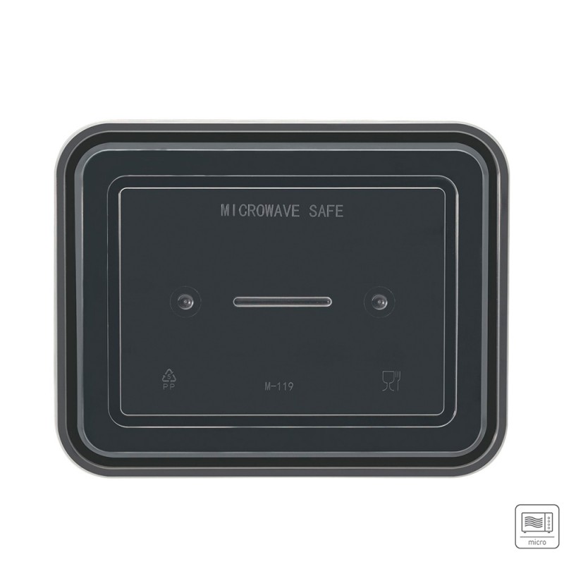 Σκεύος Φαγητού Για Μικροκύματα PP 1600ml Μ23xΠ14.5xΥ4cm Μαύρο Με Διάφανο Καπάκι 50Τμχ Σκεύος Φαγητού Για Μικροκύματα PP 1600ml Μ23xΠ14.5xΥ4cm Μαύρο Με Διάφανο Καπάκι 50Τμχ