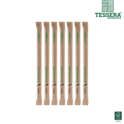Καλαμάκια Σπαστά Χάρτινα Κραφτ Φ0.6xΜ21cm Συσκευασμένα 1/1 Tessera 500Τμχ Καλαμάκια Σπαστά Χάρτινα Κραφτ Φ0.6xΜ21cm Συσκευασμένα 1/1 Tessera 500Τμχ