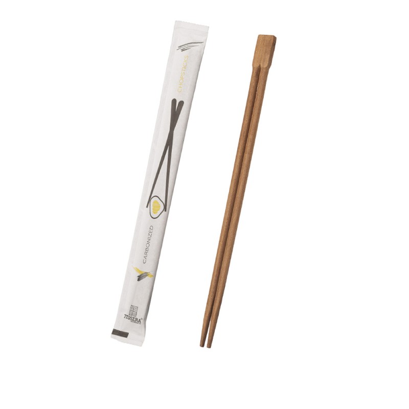 Chopsticks Μιας Χρήσης Carbonized Bamboo Μ23cm Συσκευασμένα 1/1 Tessera 100Τμχ Chopsticks Μιας Χρήσης Carbonized Bamboo Μ23cm Συσκευασμένα 1/1 Tessera 100Τμχ