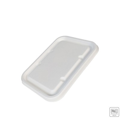 Καπάκι Ζαχαροκάλαμου Μ18.2xΠ13.1xΥ1.1cm Για Σκεύη Φαγητού Ζαχαροκάλαμου 500-1000ml Κατάλληλο Για Μικροκύματα Tessera 125Τμχ