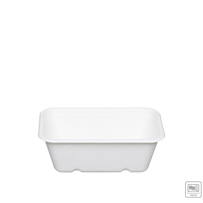 Σκεύος Φαγητού Ζαχαροκάλαμου 1000ml Μ18xΠ12.5xΥ7.5cm Κατάλληλο Για Μικροκύματα Tessera 125Τμχ